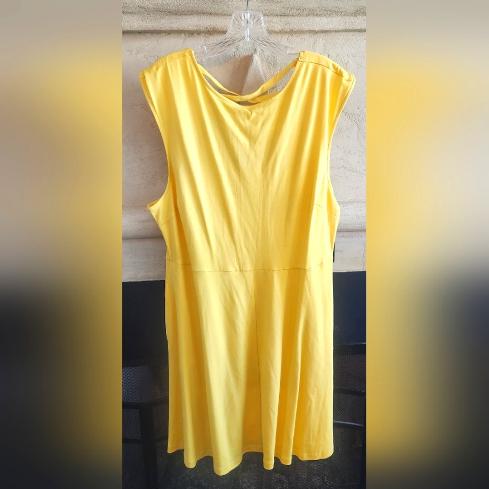 Yellow New York & Company dress, size XXL